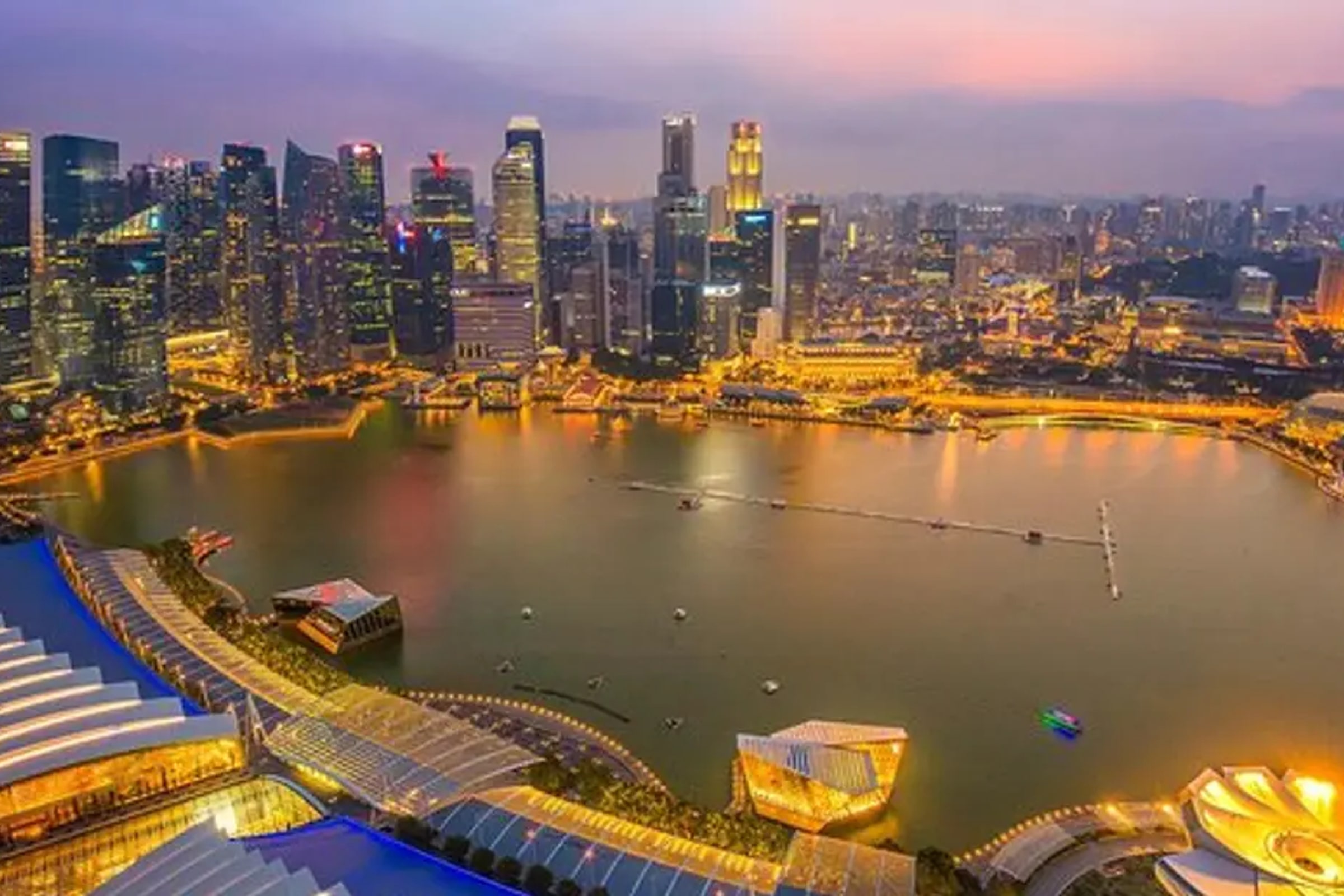 Singapore Night out in Marina Bay